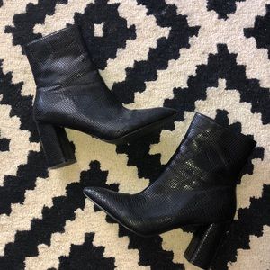 Block Heel Booties